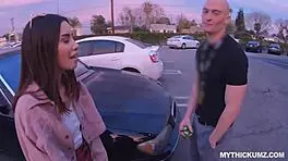 I told the Asian American teen babe to go on blowjob mission.