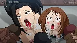 2 teen gaging on gang bang my hero academia hentai