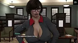 Wow, cute bookworm takes monster cock in my cute roommate 3!