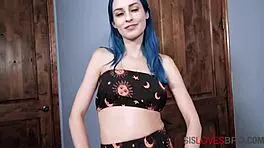 in the fuck your stepsister challenge, jewelz blu engages in dirty talk and taboo fucking with cum