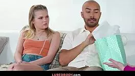 coco lovecock and oliver have fun with nuru massage kit?