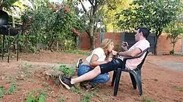 exploring the botanical garden with a friend