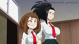 2 teen gaging on gang bang my hero academia hentai