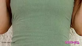 Super Cute Teen 18+ Reveals Stunning Body on Sofa for POV Interview