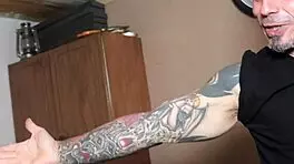 This old Italian granny plays the unfaithful wife. She bends over for her secret toy boy in stockings.