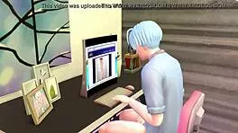 Bulma Mother-In-Law Finds Stepson Masturbating And Teaches Him Sex