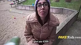 In a daring contest, European teens 18+ test limits for cash. How deep will they go in this skinny amateur game?