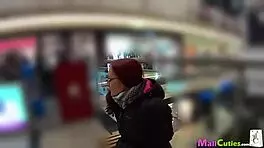 amateur redhead girl gets shopping free