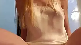 This blonde's hot hole needs toys in lingerie 😏