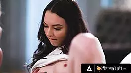 hot milf catches stepdaughter masturbating 😏