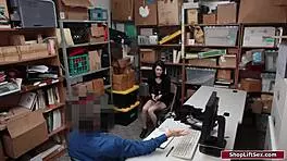 Teen thief gets fucked by old officer