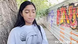 Sexy Latina Teen Caught With Old Man In Blowjob