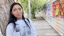 Sexy Latina Teen Caught With Old Man In Blowjob