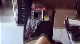 The teen couple starts with foreplay and moves to intense sex on the bed