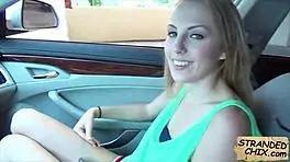 Innocent teen Jenna Marie gets spied on and fucked hard in public!