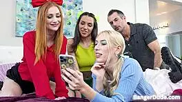 in the cinema, teens hime marie and scarlet skies are fucking brock cooper hard