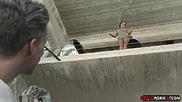 Girlfriend welcome home with warm embrace