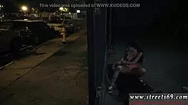 Model In BDSM Scene Where Guys Make Passes At Cute Teen With Glasses