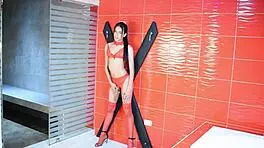 Horny Teen Shemale Sucks And Fucks White Cock!