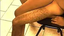 Latina brunette sucks cock and rides thick cock