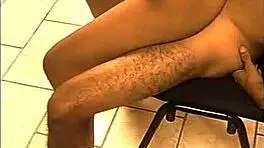 Latina brunette sucks cock and rides thick cock