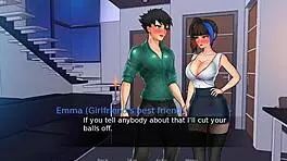 Confined With Goddesses: Serena And Sister Emma In Intense Scene