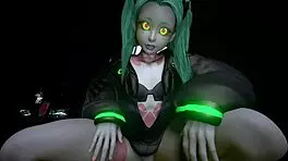 rebecca, the cute street girl, says 'come here after the party'