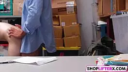 This lp officer has no mercy at work blowjob