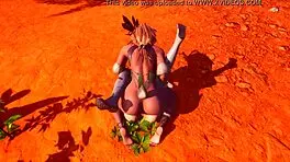 Wildlife Sandbox: Fit Faun Guides Farmer Girl's Wet Lesson