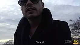 Jenifer Red Seduces a Stranger for Cash in Public Pickup. My Heart Races Watching This!