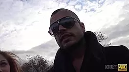 Jenifer Red Seduces a Stranger for Cash in Public Pickup. My Heart Races Watching This!