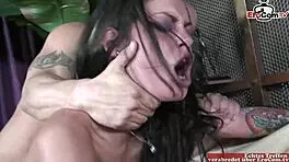 Brunette Babe with Big Tits Takes Facial Cumshot After Wild Sex