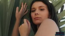 Petite canadian milf babe rips off lingerie, exposing her sexy body intensely