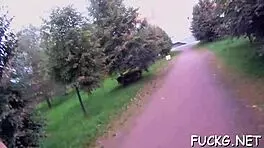 Young teen 18+ picked up and fucked hard in the car.