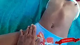 Thanking stepfather for panties with anal gift in return 😘