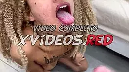 Blonde slut enjoys ass and pussy pounding, swallowing cum on face