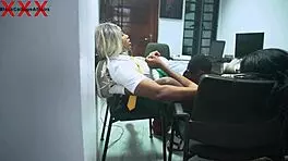 Lucky Long Dick Teacher Gets Hot Sex From Two Naughty College Girls In Office For Grade Upgrade