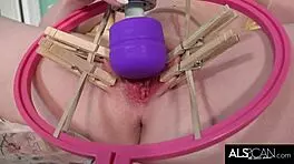 i spread my small tits and pussy for the vibrator