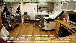 Channy Crossfire Feels Humiliated During Sophomore Gyno Exam With Nurse Stach Shepard