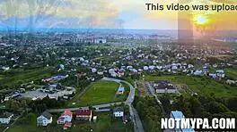 Selena Ivy gently sucks Jack Vegas's big cock, her small tits bouncing as he grips her big ass.