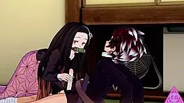 Tanjiro and Nezuko in Intimate Hentai Encounter