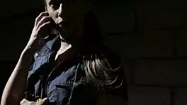 Bigtitted Beauty Licks Petite Pussy in Lesbian Oral Scene.