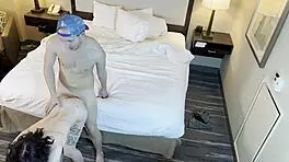 i see the petite woman gettin fucked doggystyle, so rough