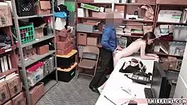 Hot Skinny Shoplifter Gets FUCKED