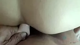 Skinny amateur asian teen gets fucked on vacation in pov doggystyle with anal play