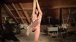 Teen Bound and Hogtied, Begs 'Spank Me Harder, Master!' During Bdsm Punishment