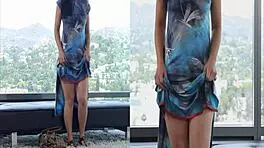 Massive racked amateur gets her clothes ripped and deepthroats a huge cock.