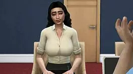 Boss nails big-titted secretary in wild 3D action