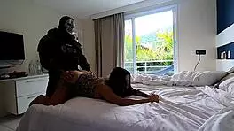 Novinha hooks up with military ghost for wild Call of Duty sex