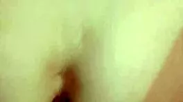 Hot brunette rides cock hard. Gets tight ass creampied close-up!